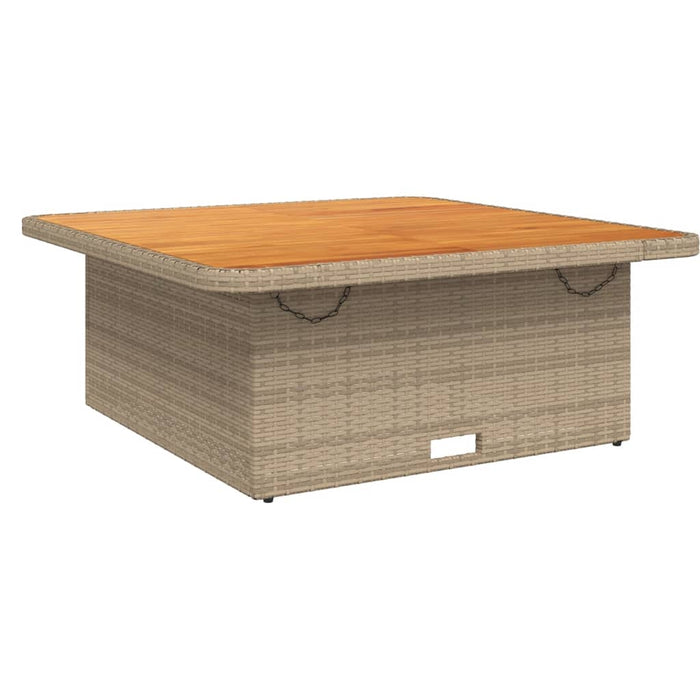 Set mobilier de grădină cu perne, 5 piese, bej, poliratan WALTI