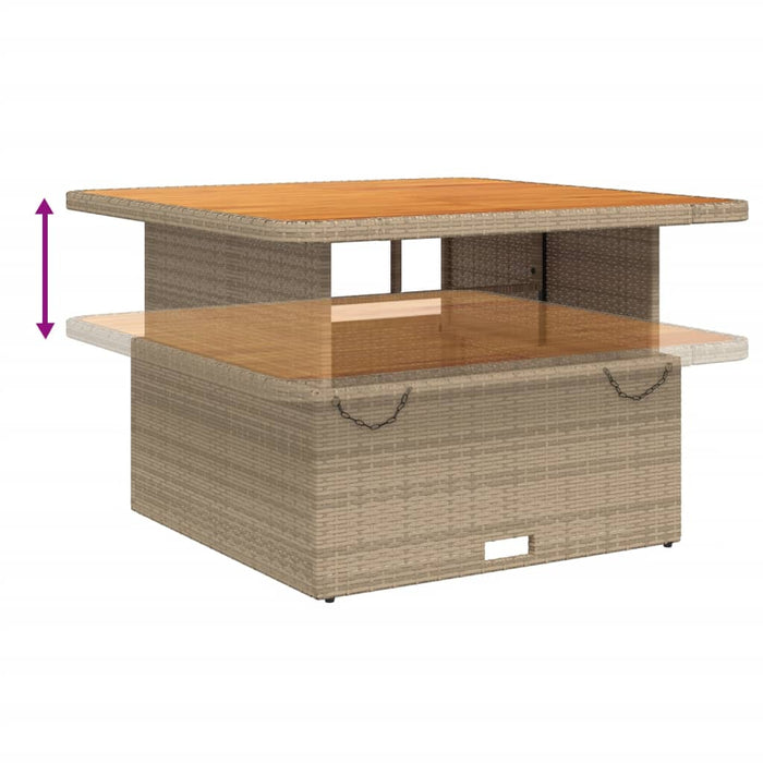 Set mobilier de grădină cu perne, 5 piese, bej, poliratan - WALTI WALTI