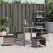 Scaune de grădină cu perne, 4 buc., gri, 40x40x35 cm, poliratan - WALTI WALTI