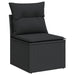 Set mobilier de grădină cu perne, 6 piese, negru, poliratan - WALTI WALTI