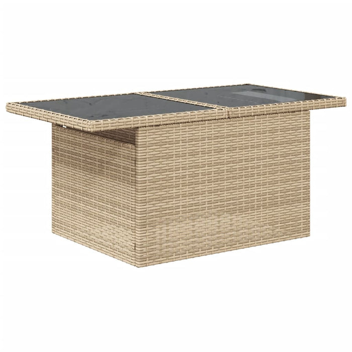 Set canapele de grădină, 9 piese, cu perne, bej, poliratan - WALTI WALTI