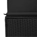 Set mobilier de grădină cu perne, 6 piese, negru, poliratan - WALTI WALTI