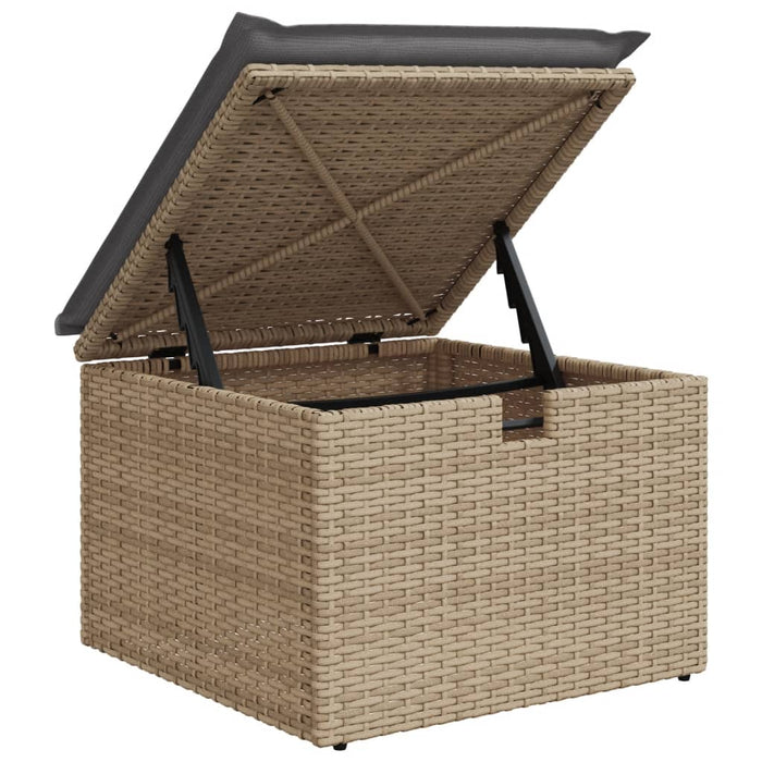 Set canapele de grădină, 7 piese, cu perne, bej, poliratan - WALTI WALTI