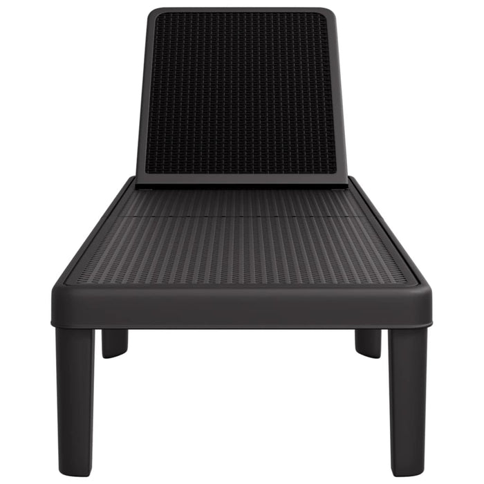 Șezlong reglabil în înălțime în 4 direcții, 155,5x57x28 cm, PP - WALTI WALTI