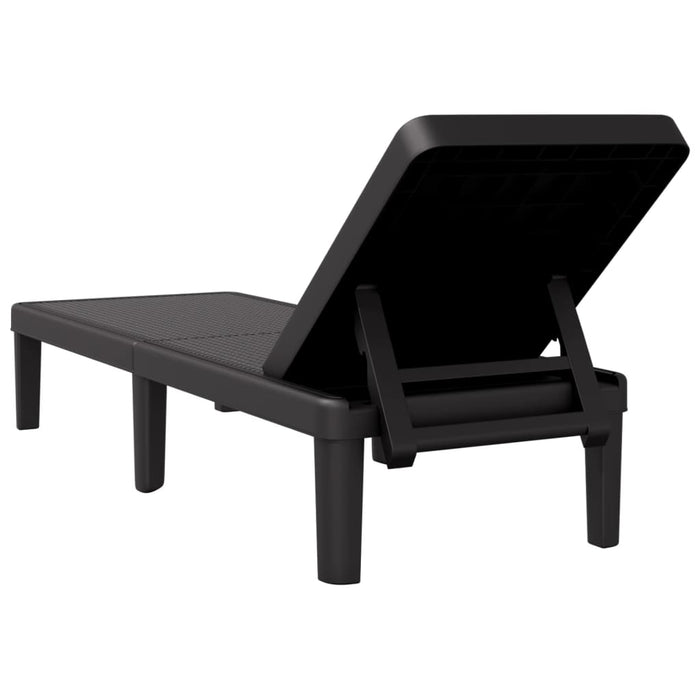 Șezlong reglabil în înălțime în 4 direcții, 155,5x57x28 cm, PP - WALTI WALTI