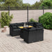 Set mobilier de grădină cu perne, 8 piese, negru, poliratan - WALTI WALTI