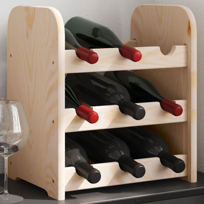 Suport de vinuri, 33x25x37 cm, lemn masiv de pin - WALTI WALTI