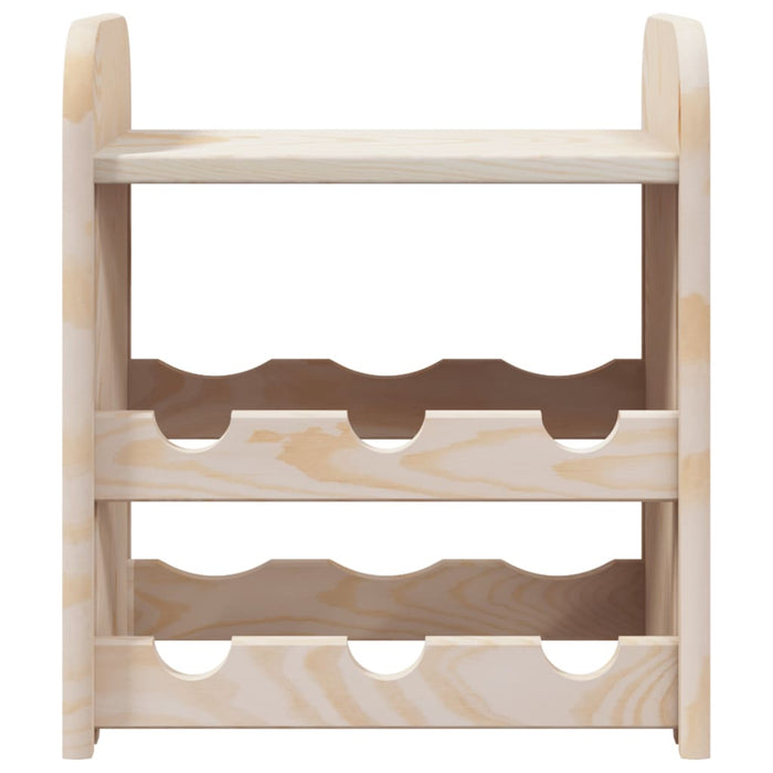 Suport pentru vin cu raft superior, 33x25x37 cm, lemn masiv pin - WALTI WALTI