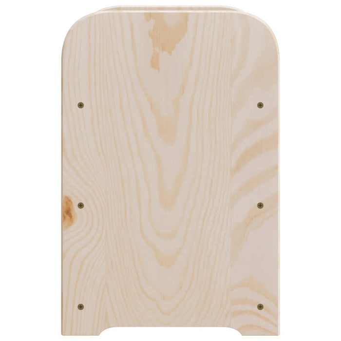Suport pentru vin cu raft superior, 33x25x37 cm, lemn masiv pin - WALTI WALTI