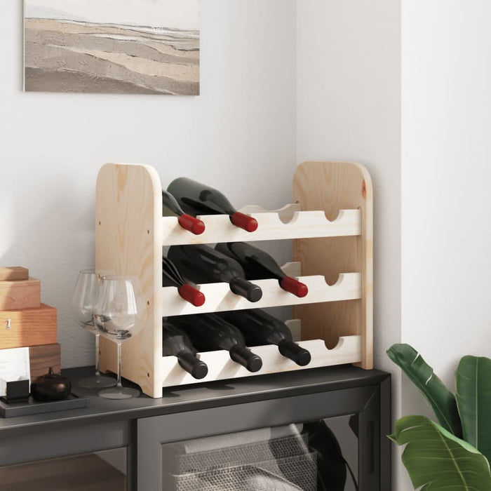 Suport de vinuri, 43x25x37 cm, lemn masiv de pin - WALTI WALTI