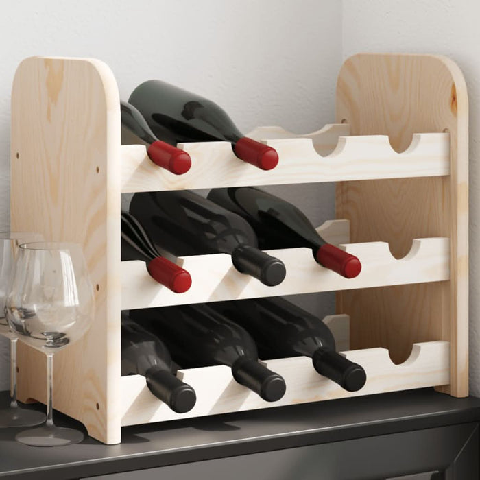 Suport de vinuri, 43x25x37 cm, lemn masiv de pin - WALTI WALTI