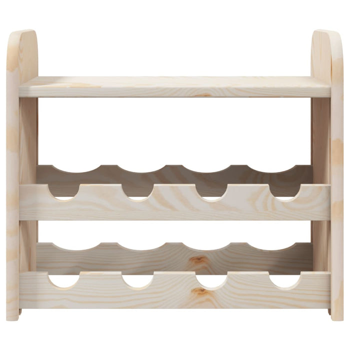 Suport vinuri cu raft superior, 43x25x37 cm, lemn masiv de pin - WALTI WALTI