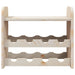 Suport vinuri cu raft superior, 43x25x37 cm, lemn masiv de pin - WALTI WALTI