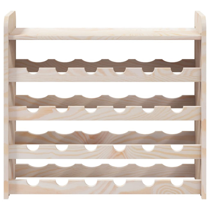 Suport de vinuri cu raft superior, 67,5x25x60cm, lemn masiv pin - WALTI WALTI