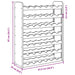 Suport de vinuri, 67,5x25x87 cm, lemn masiv de pin - WALTI WALTI
