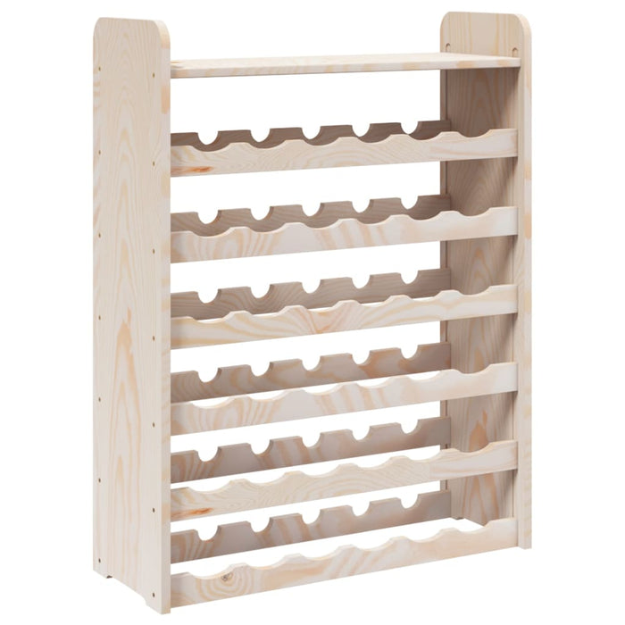 Suport de vinuri cu raft superior, 67,5x25x87cm, lemn masiv pin - WALTI WALTI