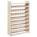 Suport vinuri cu raft superior, 72,5x25x111,5cm, lemn masiv pin - WALTI WALTI