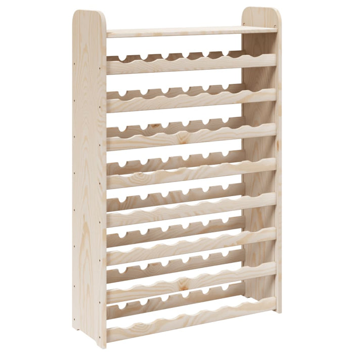 Suport vinuri cu raft superior, 72,5x25x111,5cm, lemn masiv pin - WALTI WALTI
