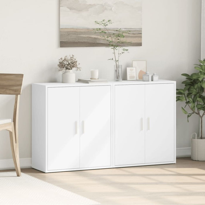 Dulapuri, 2c., alb, 60x31x70 cm, lemn prelucrat - WALTI WALTI