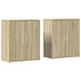 Dulapuri, 2 buc., stejar sonoma, 60x31x70 cm, lemn prelucrat - WALTI WALTI