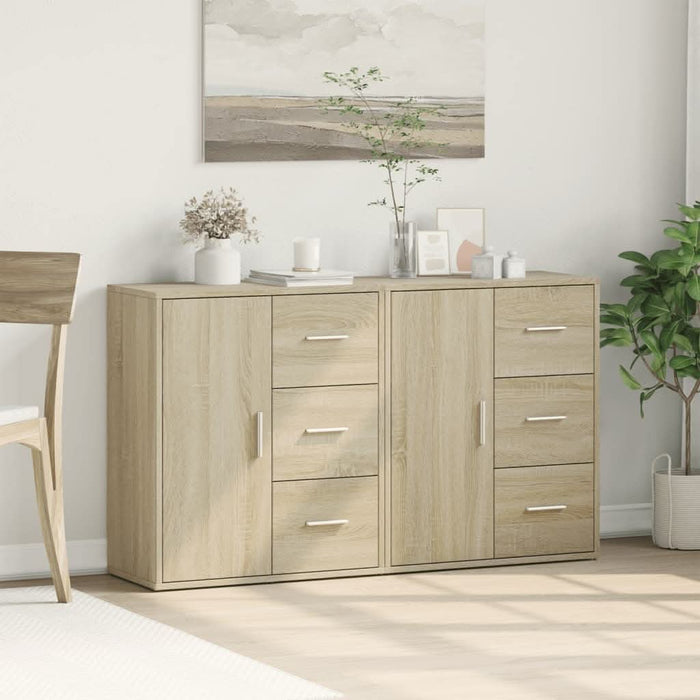 Dulapuri, 2 buc., stejar sonoma, 60x31x70 cm, lemn prelucrat - WALTI WALTI