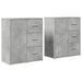 Dulapuri, 2 buc., gri beton, 60x31x70 cm, lemn prelucrat - WALTI WALTI