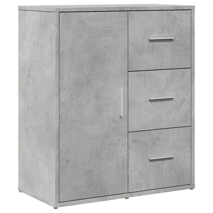 Dulapuri, 2 buc., gri beton, 60x31x70 cm, lemn prelucrat - WALTI WALTI