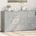 Dulapuri, 2 buc., gri beton, 60x31x70 cm, lemn prelucrat - WALTI WALTI