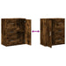 Dulapuri, 2 buc., stejar fumuriu, 60x31x70 cm, lemn prelucrat - WALTI WALTI