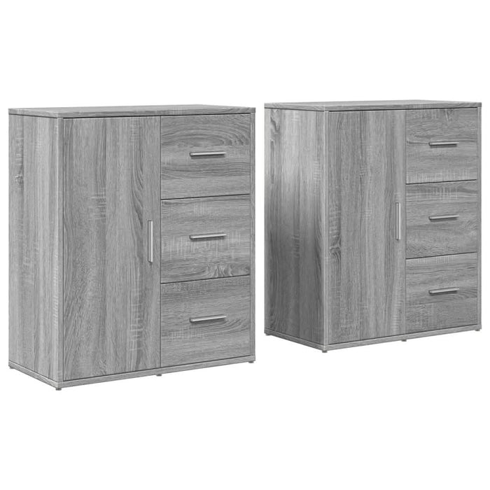 Dulapuri, 2 buc., gri sonoma, 60x31x70 cm, lemn prelucrat - WALTI WALTI