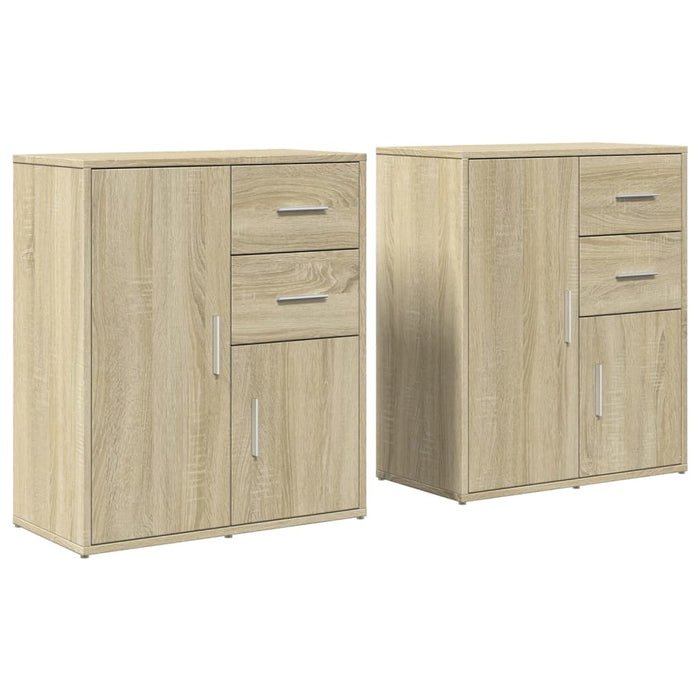 Dulapuri, 2 buc., stejar sonoma, 60x31x70 cm, lemn prelucrat WALTI