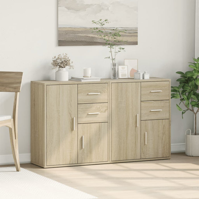 Dulapuri, 2 buc., stejar sonoma, 60x31x70 cm, lemn prelucrat WALTI