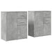 Dulapuri, 2 buc., gri beton, 60x31x70 cm, lemn prelucrat - WALTI WALTI