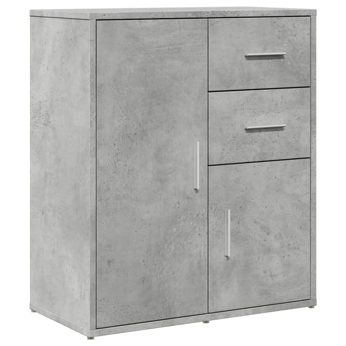 Dulapuri, 2 buc., gri beton, 60x31x70 cm, lemn prelucrat - WALTI WALTI