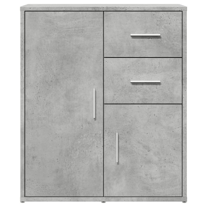 Dulapuri, 2 buc., gri beton, 60x31x70 cm, lemn prelucrat - WALTI WALTI