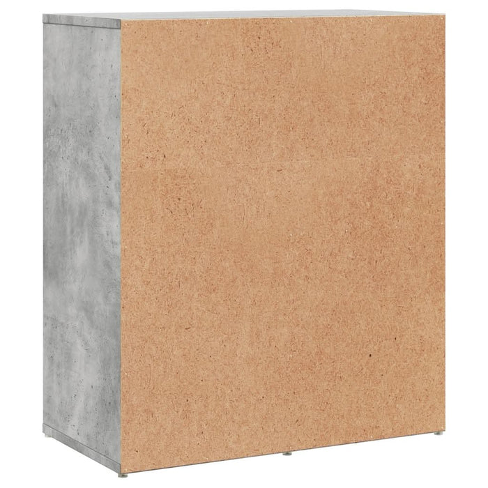 Dulapuri, 2 buc., gri beton, 60x31x70 cm, lemn prelucrat - WALTI WALTI
