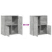 Dulapuri, 2 buc., gri beton, 60x31x70 cm, lemn prelucrat - WALTI WALTI