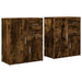 Dulapuri, 2 buc., stejar fumuriu, 60x31x70 cm, lemn prelucrat - WALTI WALTI