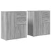 Dulapuri, 2 buc., gri sonoma, 60x31x70 cm, lemn prelucrat - WALTI WALTI