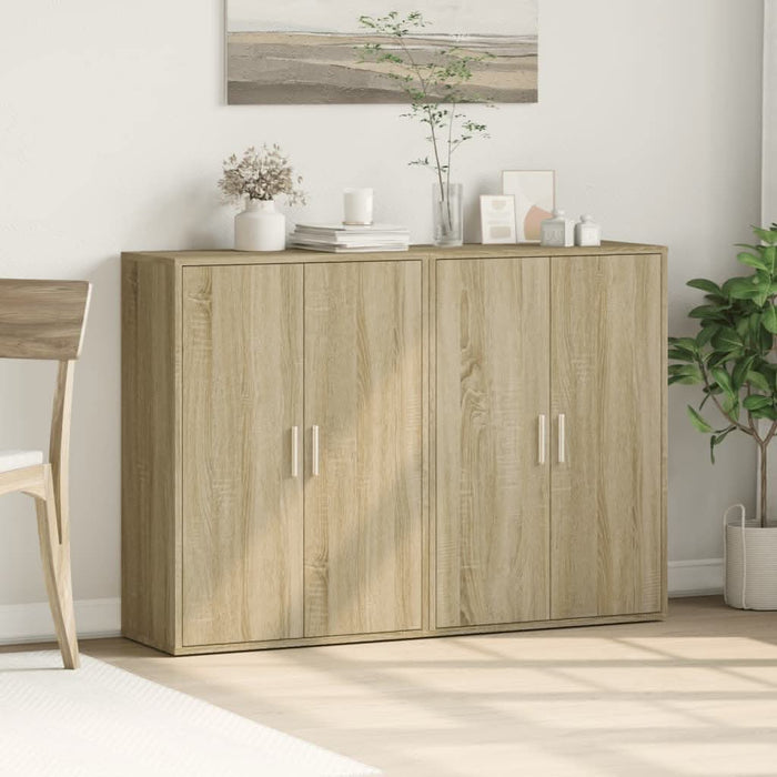 Dulapuri, 2 buc., stejar sonoma, 60x31x84 cm, lemn prelucrat - WALTI WALTI