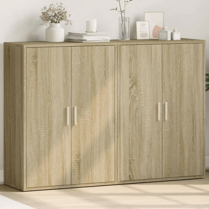 Dulapuri, 2 buc., stejar sonoma, 60x31x84 cm, lemn prelucrat - WALTI WALTI