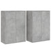 Dulapuri, 2 buc., gri beton, 60x31x84 cm, lemn prelucrat - WALTI WALTI