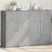 Dulapuri, 2 buc., gri beton, 60x31x84 cm, lemn prelucrat - WALTI WALTI