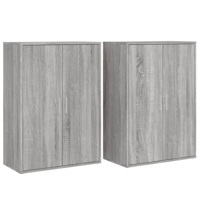 Dulapuri, 2 buc., gri sonoma, 60x31x84 cm, lemn prelucrat - WALTI WALTI
