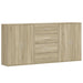 Dulapuri, 3 buc., stejar sonoma, 60x31x84 cm, lemn prelucrat - WALTI WALTI
