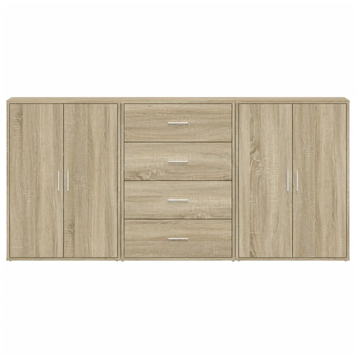 Dulapuri, 3 buc., stejar sonoma, 60x31x84 cm, lemn prelucrat - WALTI WALTI