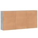 Dulapuri, 3 buc., gri beton, 60x31x84 cm, lemn prelucrat - WALTI WALTI