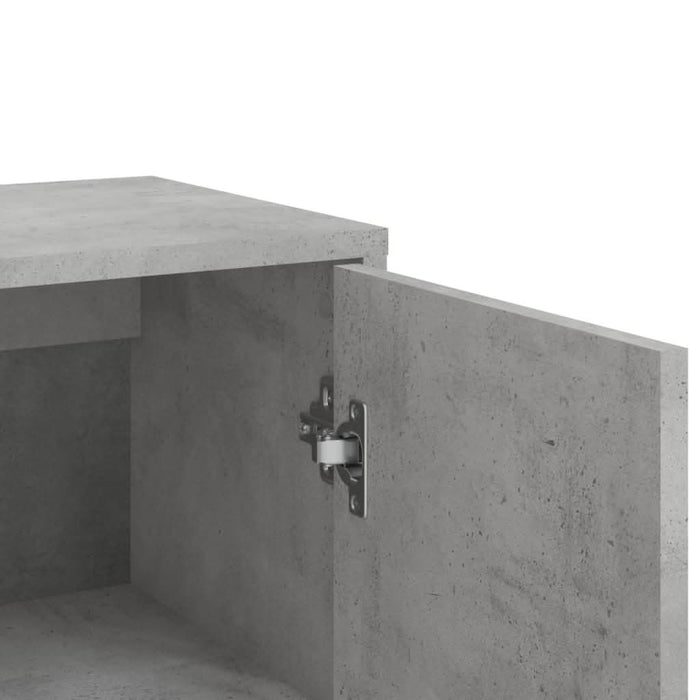Dulapuri, 3 buc., gri beton, 60x31x84 cm, lemn prelucrat - WALTI WALTI