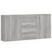 Dulapuri, 3 buc., gri sonoma, 60x31x84 cm, lemn prelucrat - WALTI WALTI