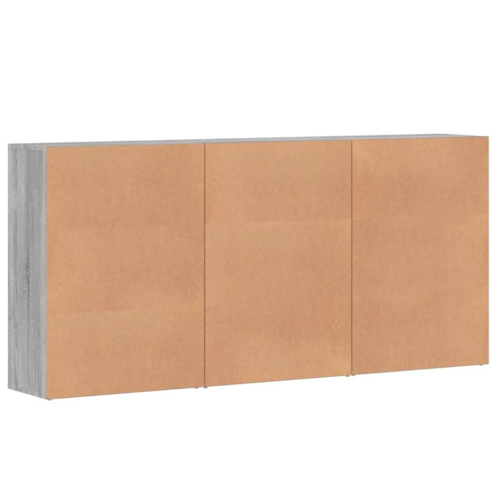 Dulapuri, 3 buc., gri sonoma, 60x31x84 cm, lemn prelucrat - WALTI WALTI